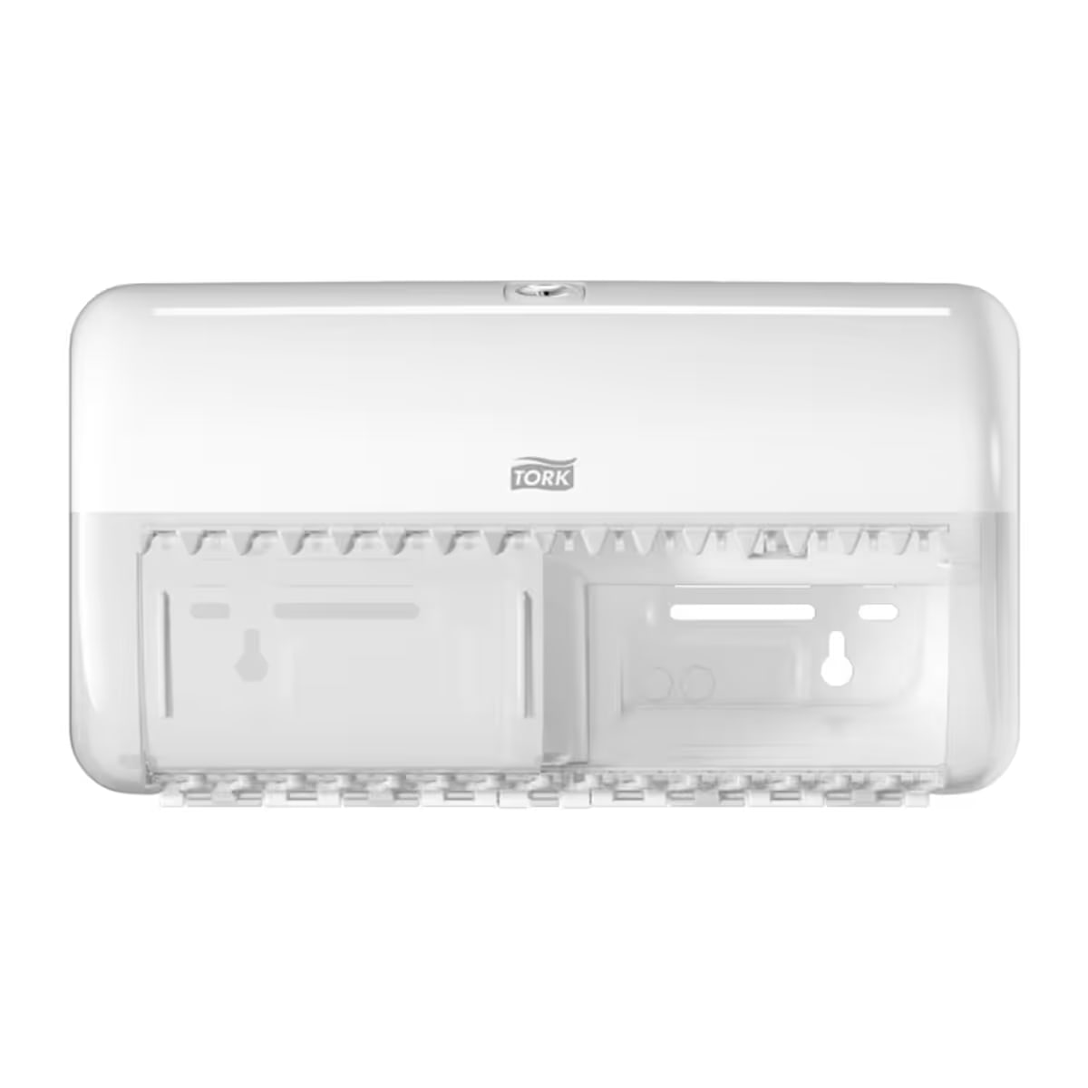 Tork beli zidni dispenzer za konvencionalne toalet rolne, model 557000, sistem T4 Elevation