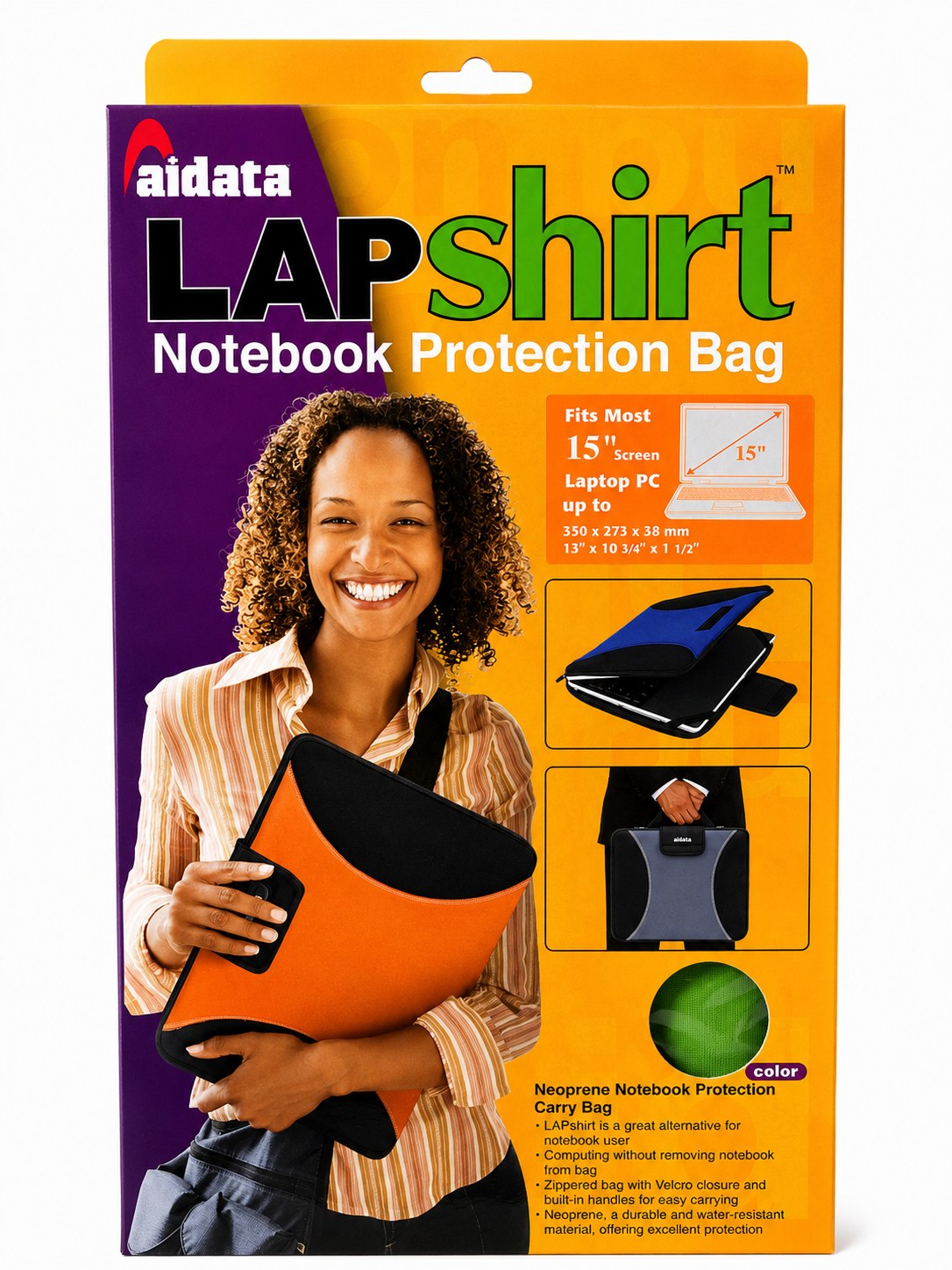 Futrola za laptop 12" narandžasta - Aidata LAPshirt LAP212OG — neoprenska futrola za laptop