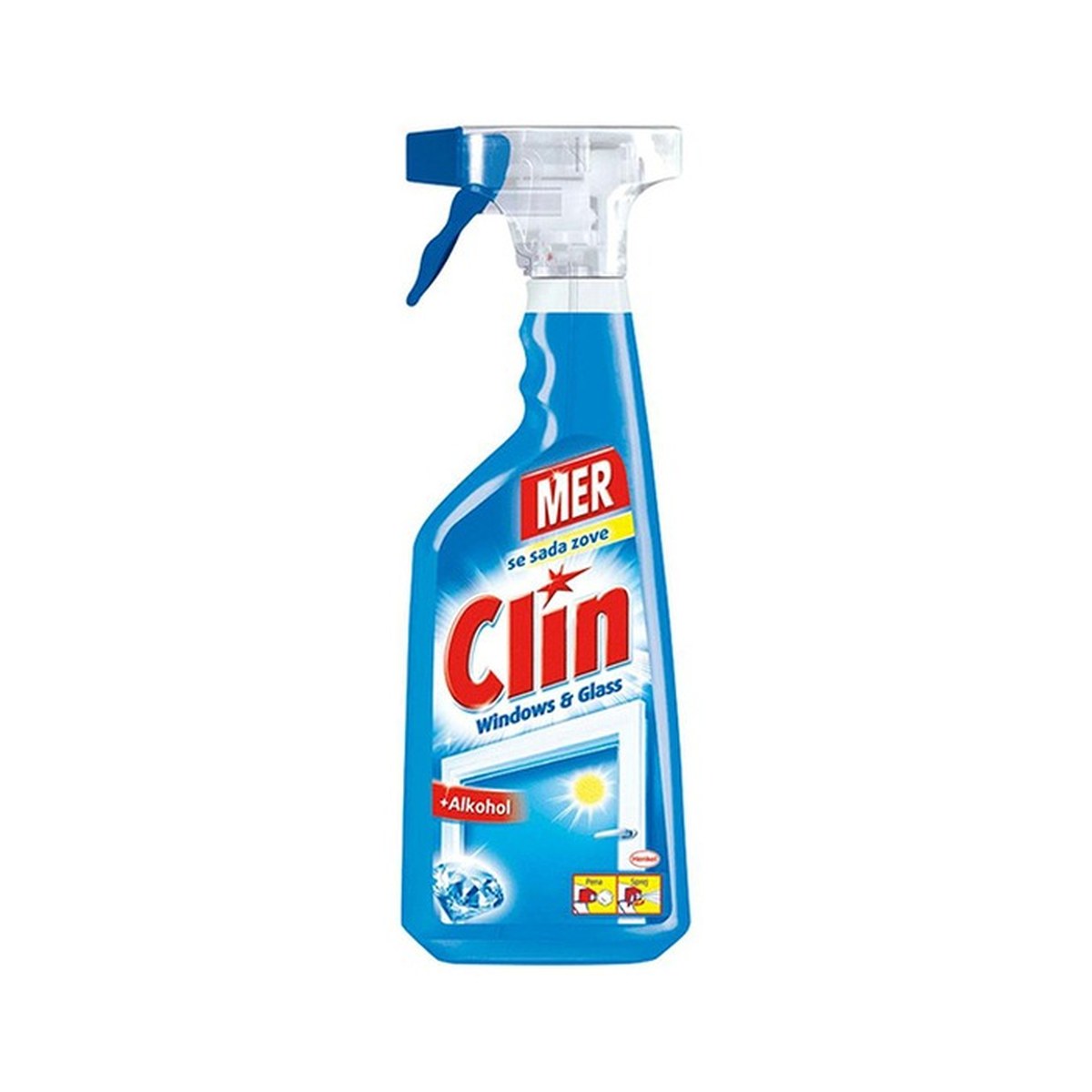 Mer Clin 750ml - Sredstvo za čišćenje stakla sa pumpicom — Clin sredstvo za stakla