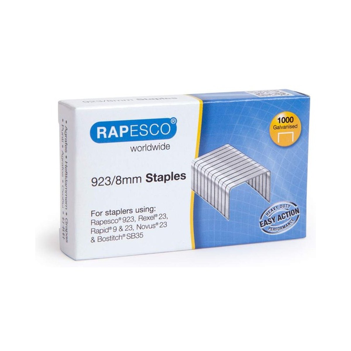 Municija za heftalice – Rapesco 923/8 1000pcs — kancelarijski materijal