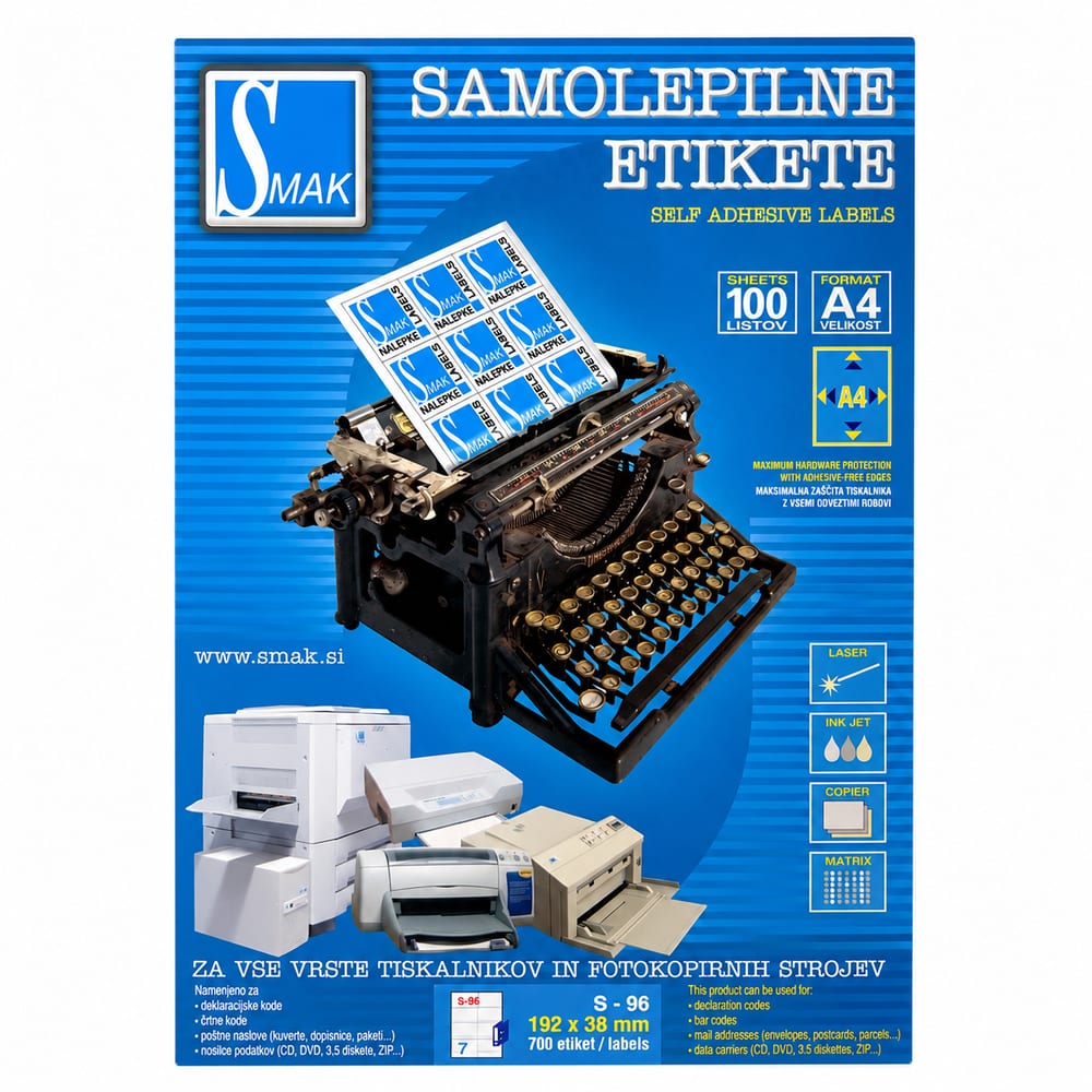 Nalepnica 192x38 Smak S-96 — kancelarijski materijal