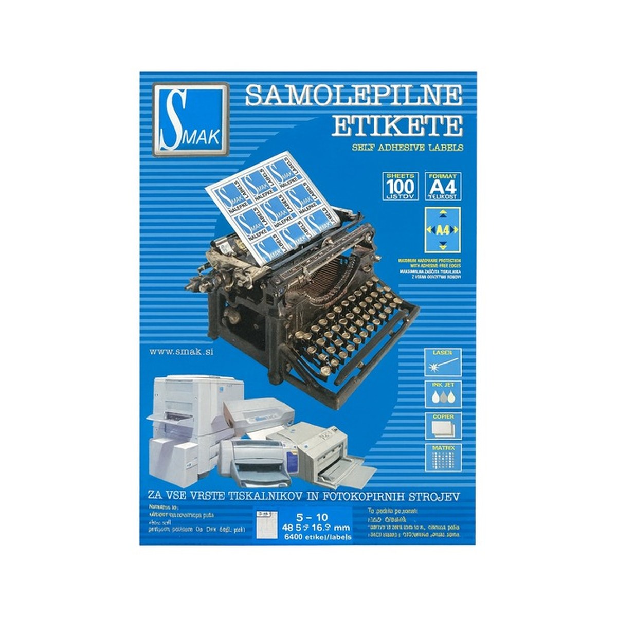 Nalepnica 48.5x16.9 Smak S-10 — kancelarijski materijal