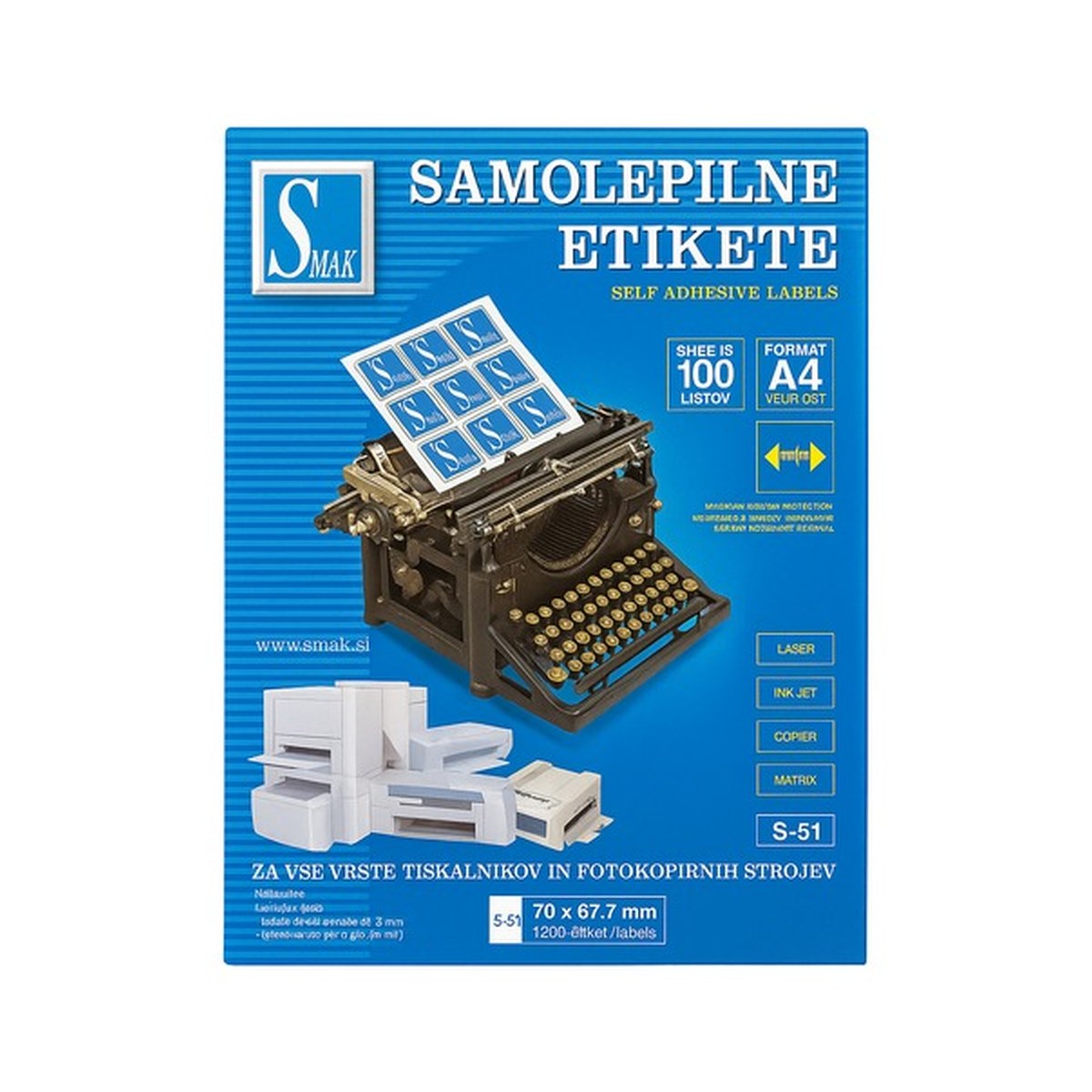 Nalepnica 70x67.7 Smak S-51 — kancelarijski materijal