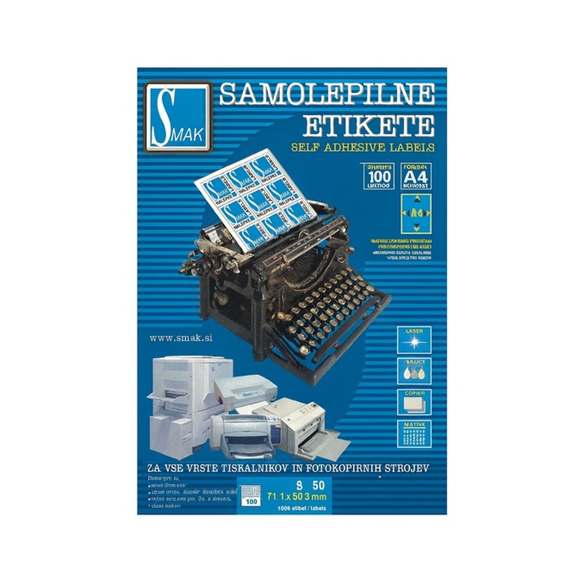 Nalepnica 71.1×50.8 Smak S-50 — kancelarijski materijal