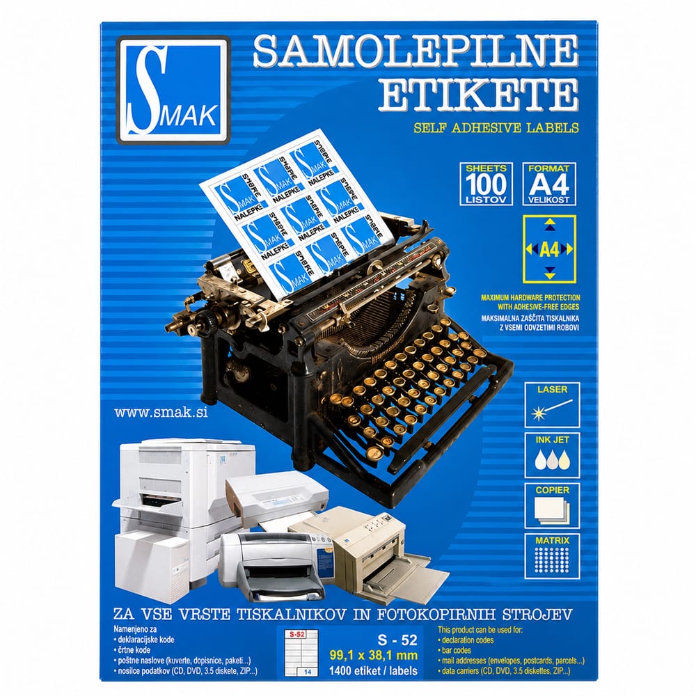 Nalepnica 99.1x38.1 Smak S-52 — kancelarijski materijal