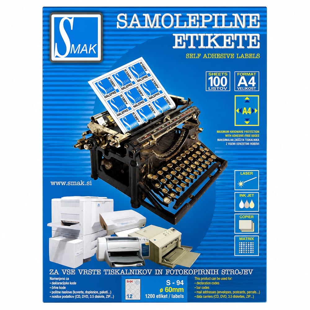 Nalepnica FI60 Smak S-94 — kancelarijski materijal