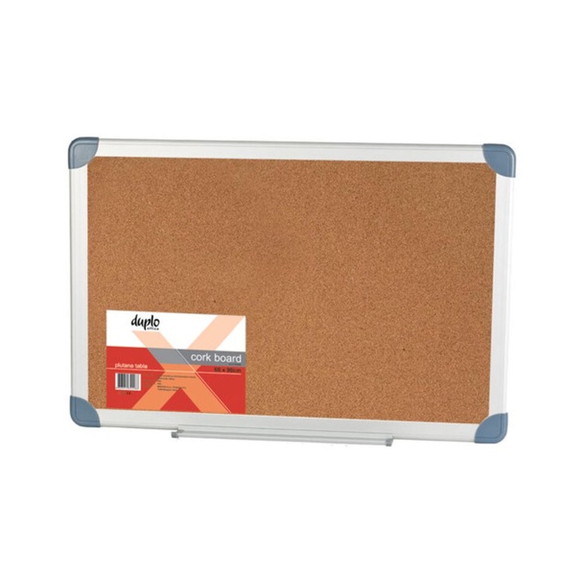 Tabla plutana 90×120 cm – Duplo alu ram — bela tabla za prezentacije