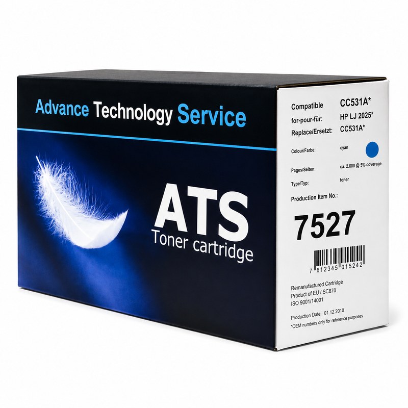 HP - Toner HP 304A CC531A cijan za Color LaserJet CP2025 / CM2320 — zamenski (ATS) - kategorija Toneri i ribon trake - šifra CC531A