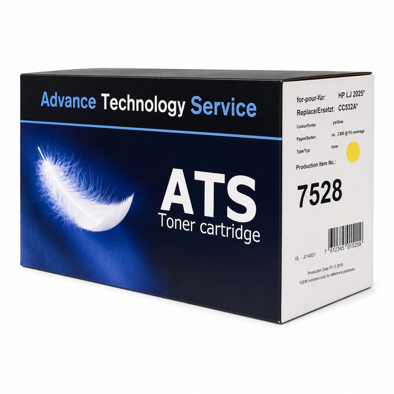 HP - Toner HP 304A CC532A žuti za Color LaserJet CP2025 / CM2320 — zamenski (ATS) - kategorija Toneri i ribon trake - šifra CC532A