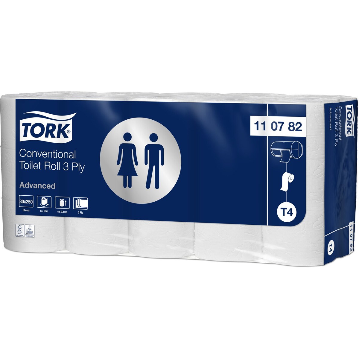 Tork 110767 — toalet papir u standardnoj rolni, pakovanje od 8 rolni, sistem T4