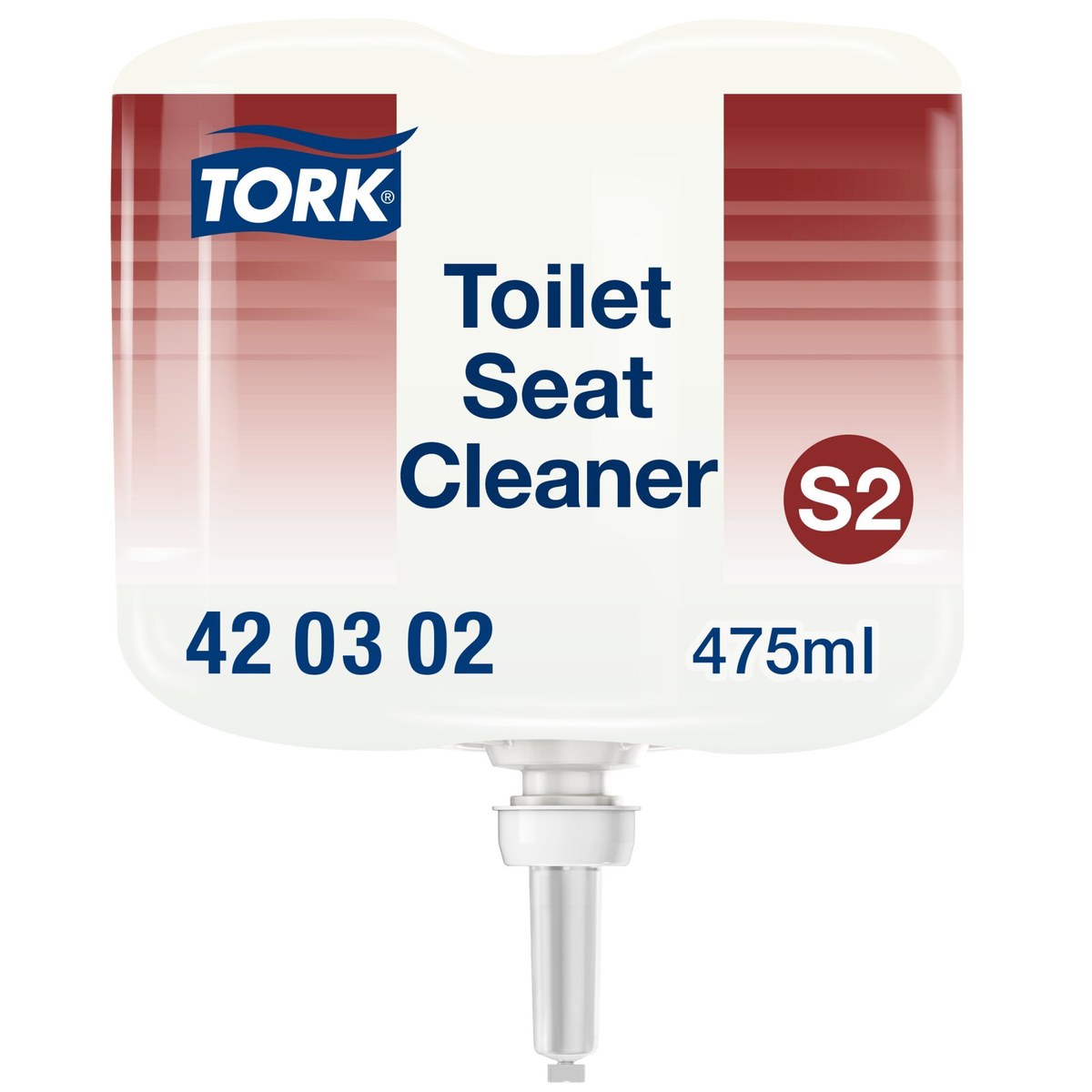 Tork 420302 — sredstvo na bazi alkohola za brzo čišćenje WC daske pre upotrebe, boca od 475 ml, sistem S2