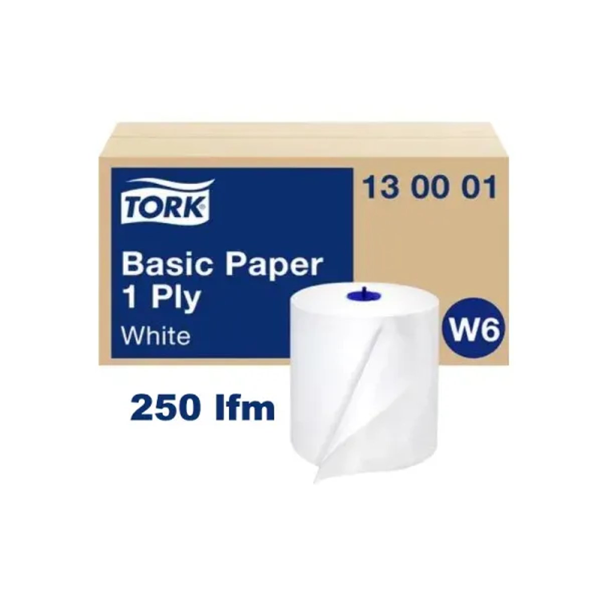 Tork 130007 — kuhinjski ubrus u rolni za Washstation W6 dispenzere, pakovanje od 6 rolni, sistem W6