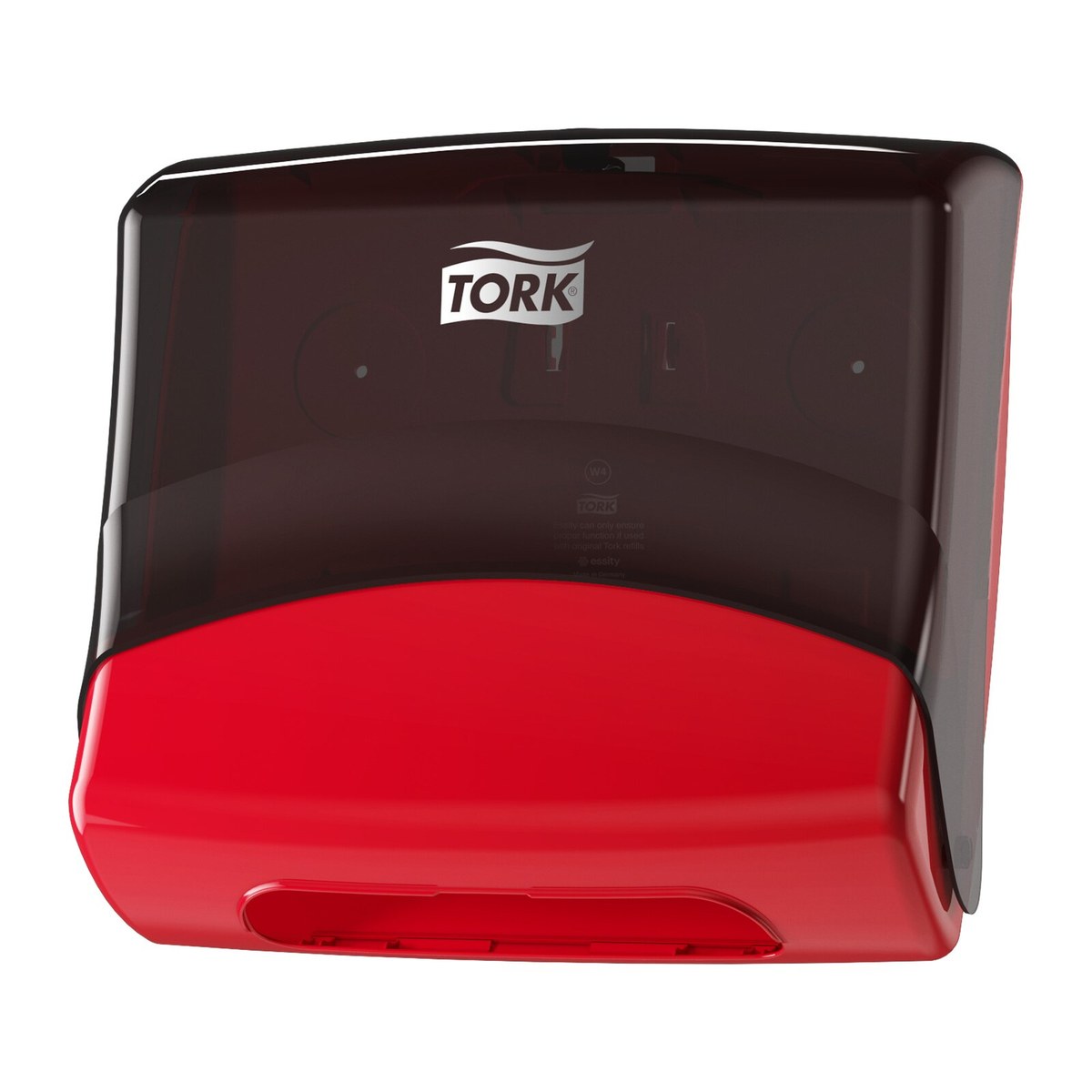 Tork 654008 dispenzer za složive industrijske i kuhinjske krpe — crveno-sivi, sistem W4