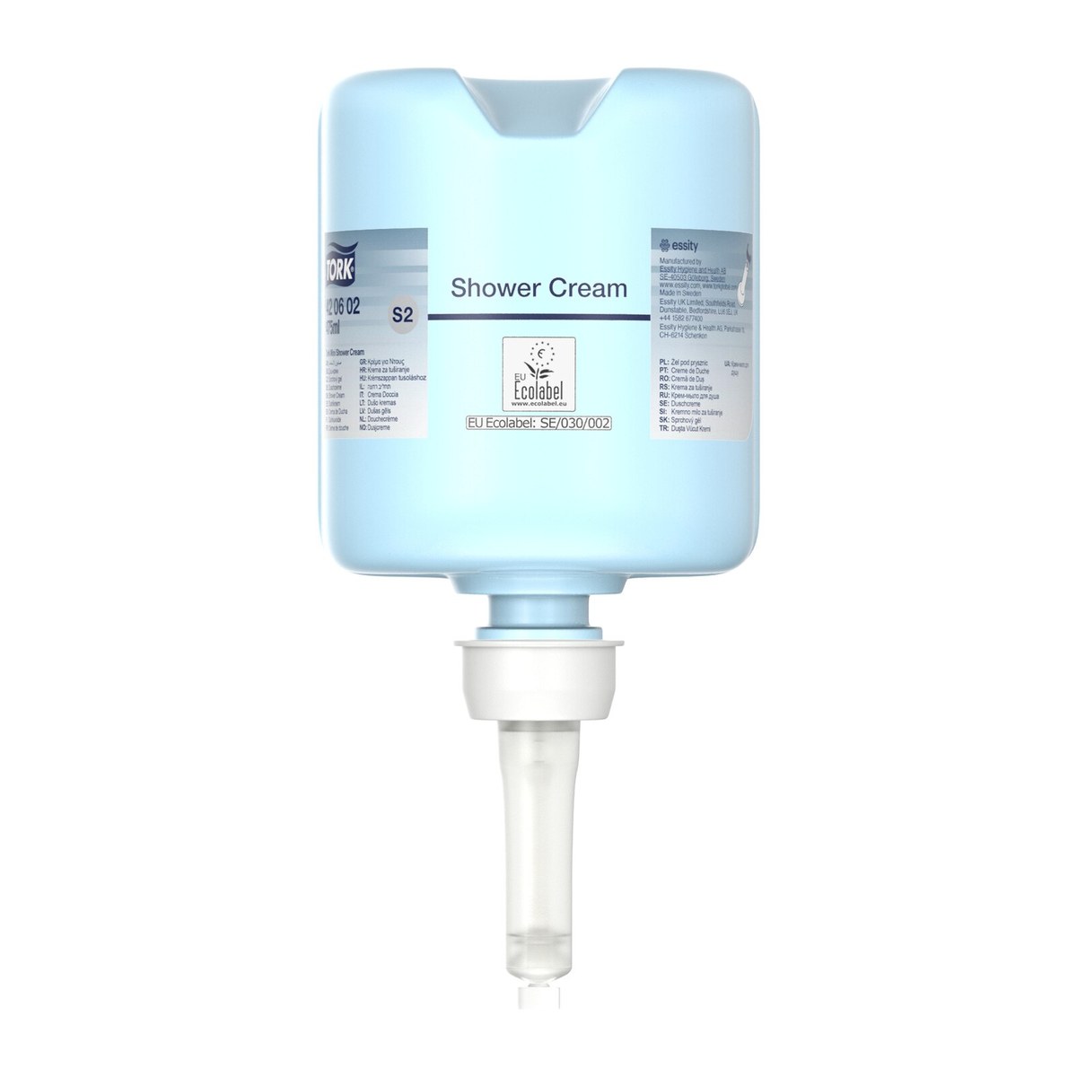 Tork 420602 — gel za tuširanje i šampon 2-u-1 u mini pakovanju, boca od 475 ml, sistem S2