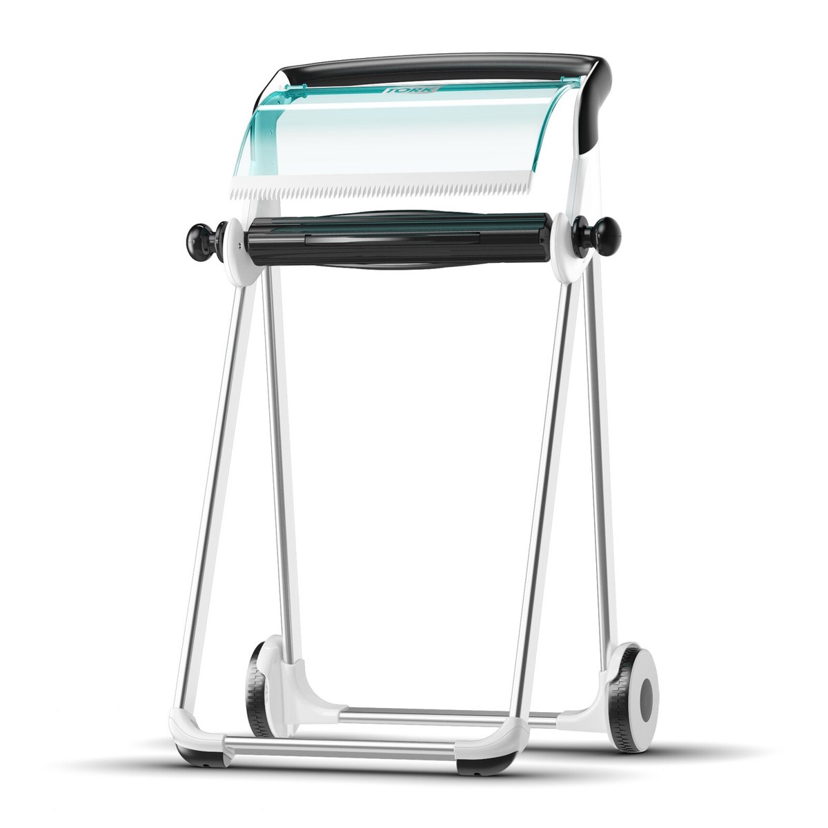 Tork 652000 dispenzer za velike industrijske rolne papira — belo-tirkizni, sistem W1