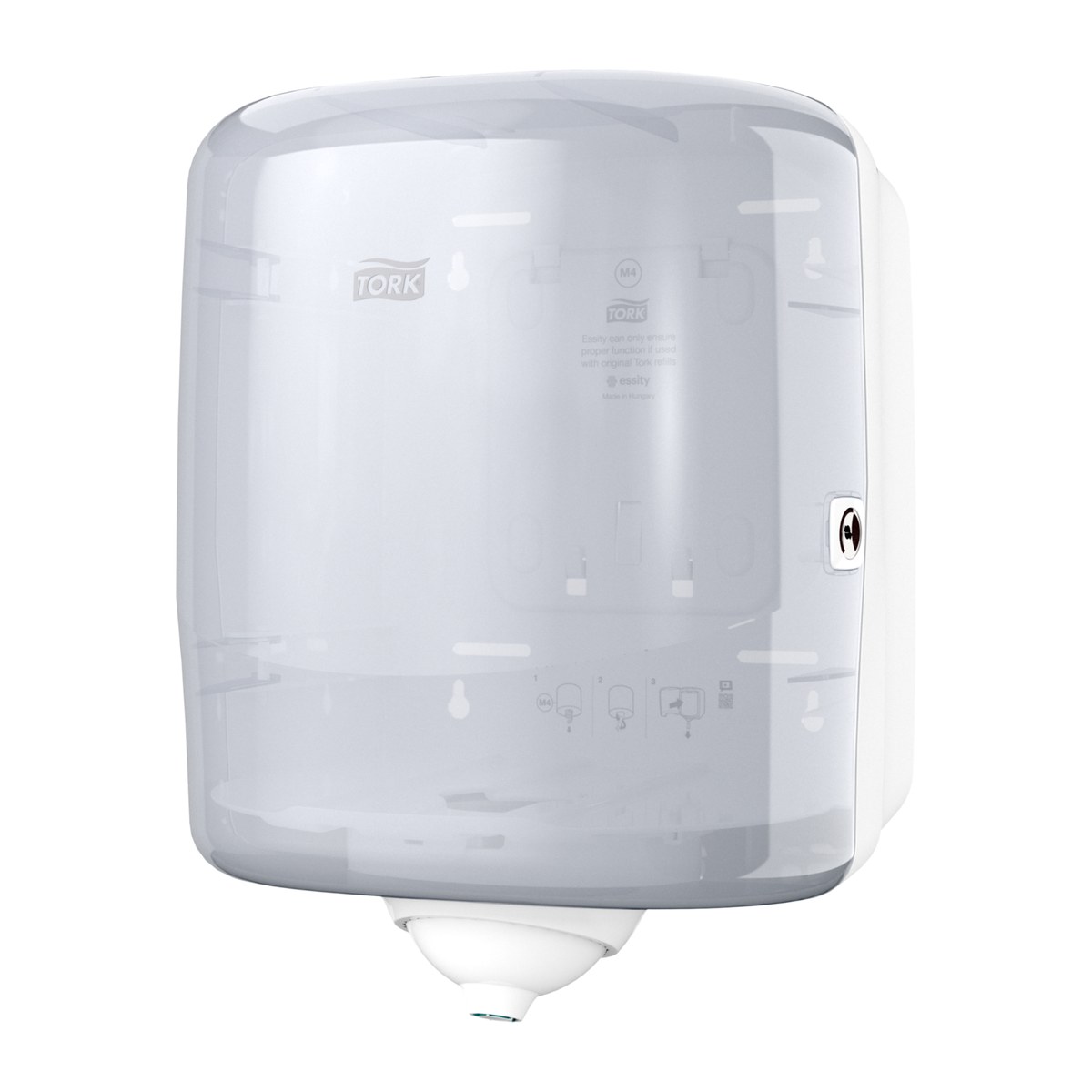 Tork 473190 dispenzer za papirne ubruse sa centralnim odmotavanjem, list po list — beli, sistem M4