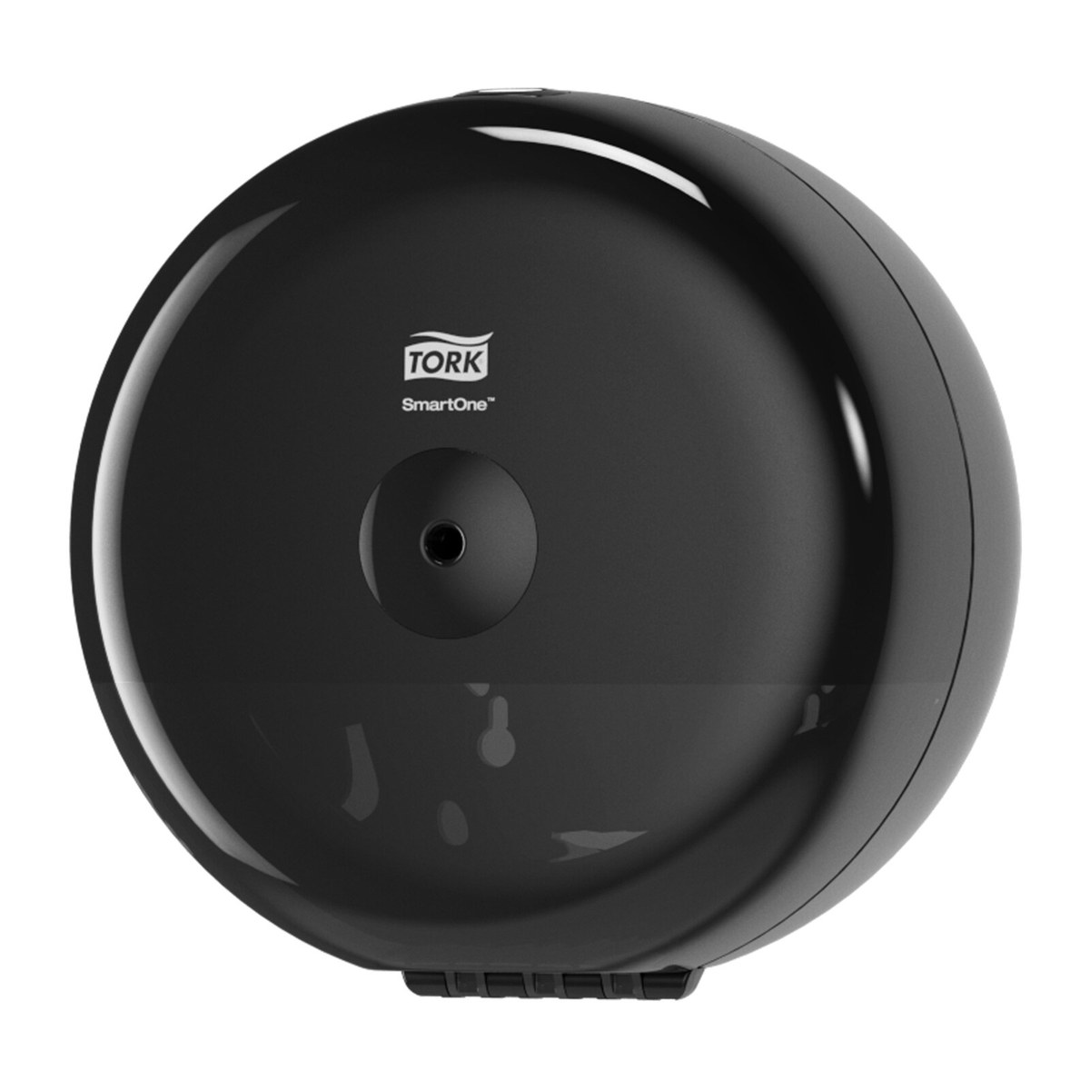 Tork 681008 dispenzer za mini rolnu toalet papira sa centralnim odmotavanjem — crni, sistem T9