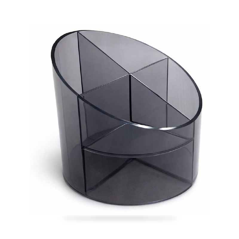 Stoni set Helit sivi PVC organizator za olovke i kancelarijski pribor